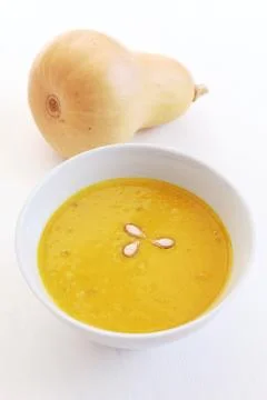 Pumpkin soup Stock Photos