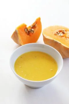 Pumpkin soup Stock Photos