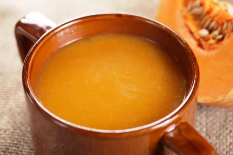 Pumpkin soup Stock Photos