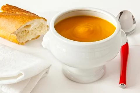 Pumpkin soup Stock Photos