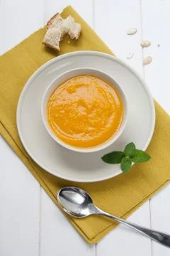 Pumpkin soup Stock Photos