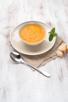 Pumpkin soup Stock Photos