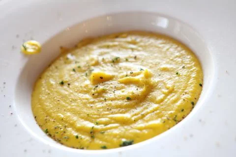Pumpkin soup Stock Photos
