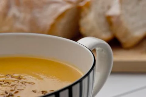 Pumpkin soup Stock Photos