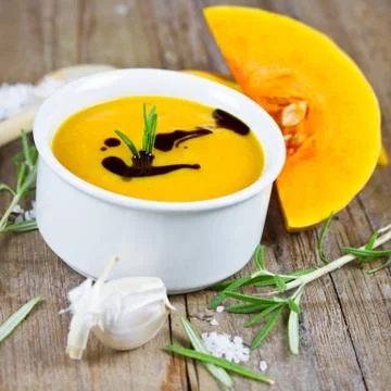 Pumpkin soup Foto stock