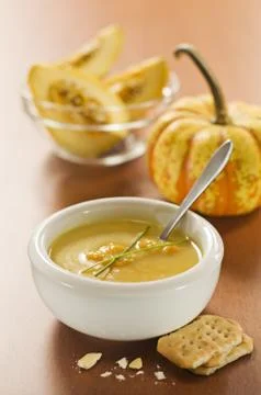 Pumpkin soup Stock Photos