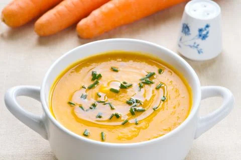 Pumpkin soup Stock Photos