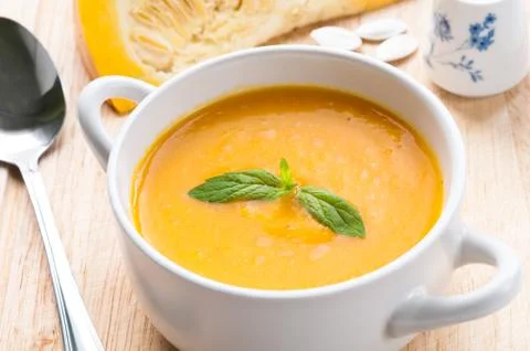 Pumpkin soup Foto stock