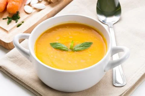 Pumpkin soup Foto stock