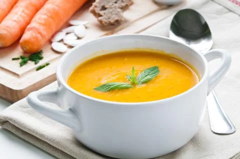 Pumpkin soup Stock Photos