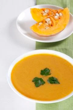 Pumpkin soup Stock Photos