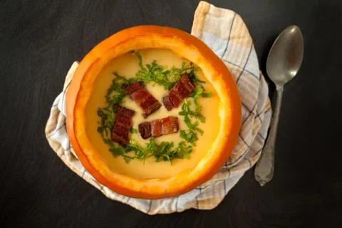 Pumpkin soup Stockfoto's