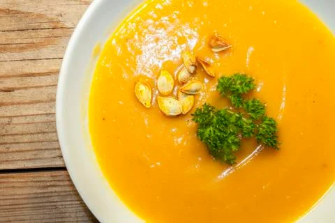 Pumpkin soup Stock Photos