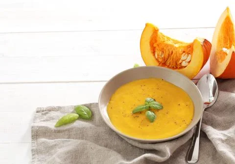 Pumpkin soup Stock Photos