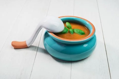 Pumpkin soup Stock Photos
