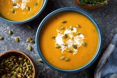 Pumpkin Soup Stock Photos