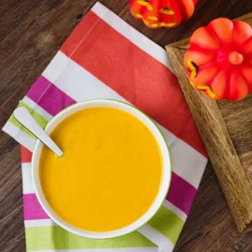 Pumpkin soup Stock Photos
