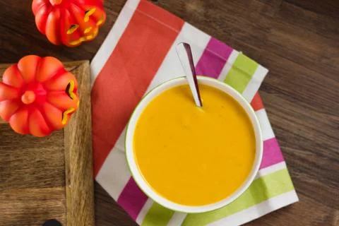 Pumpkin soup Stock Photos