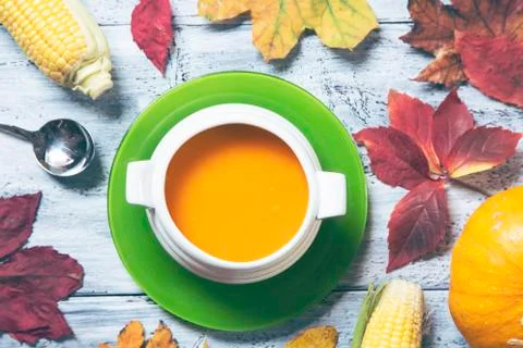 Pumpkin soup Stockfoto's