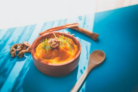 Pumpkin Soup Fotos Stock