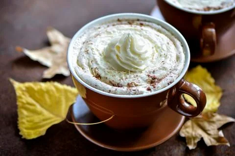 Pumpkin spice latte Stock Photos