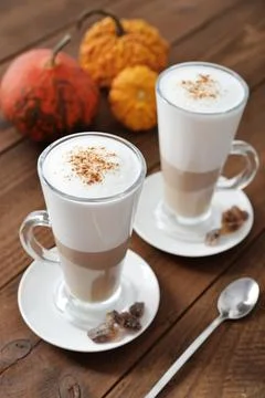 Pumpkin spice latte Stock Photos