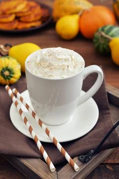 Pumpkin spice latte Stock Photos