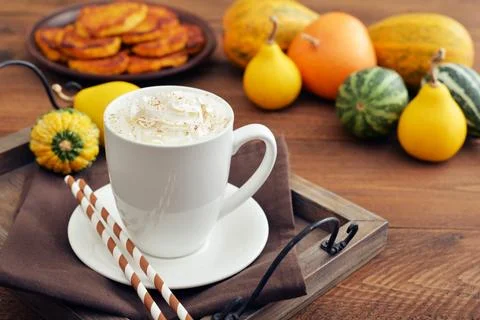 Pumpkin spice latte Stock Photos