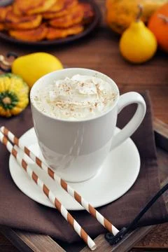 Pumpkin spice latte Foto stock