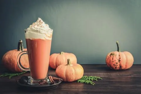 Pumpkin spice latte Stock Photos