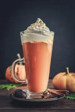Pumpkin spice latte Foto stock