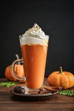 Pumpkin spice latte Stock Photos