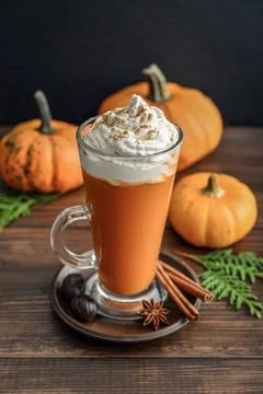 Pumpkin spice latte Fotos Stock