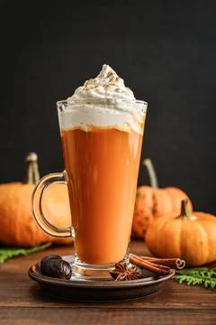 Pumpkin spice latte Stock Photos