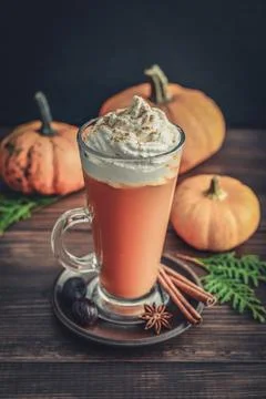 Pumpkin spice latte Foto stock