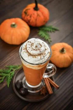 Pumpkin spice latte Stock Photos