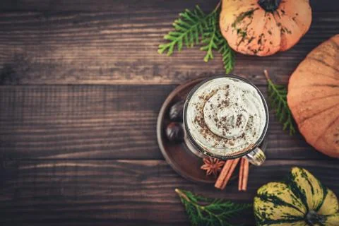 Pumpkin spice latte Stock Photos