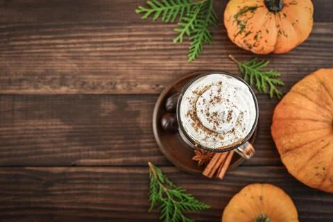 Pumpkin spice latte Stock Photos