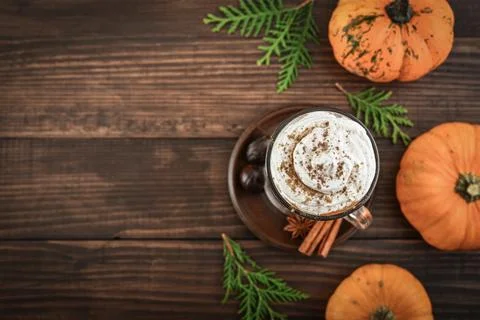 Pumpkin spice latte Stock Photos