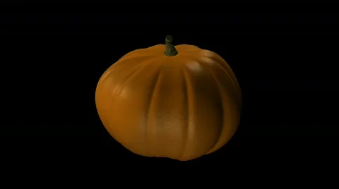 Pumpkin spinning Stock Footage 534644