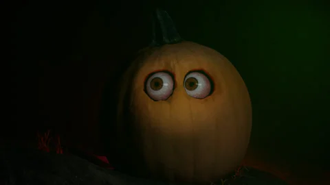 Pumpkin Spook Crane Stock Footage 161087725