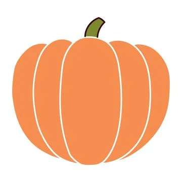 Pumpkin, squash, autumn vegetable isolated Stock Illustration