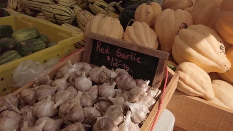 Pumpkin Stand slow motion 11 Stock Footage 117695170