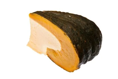 Pumpkin steamed custard. Stock Photos