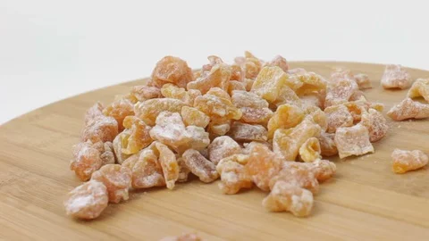 Pumpkin Sweets Covered in Powdered Sugar 1 Stock Footage 87270136