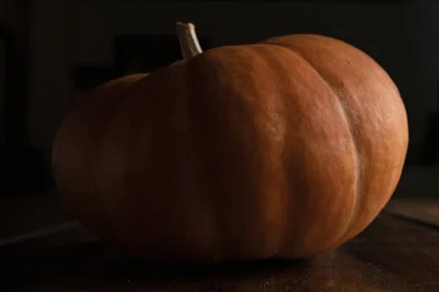 Pumpkin on a table with natural light Foto stock
