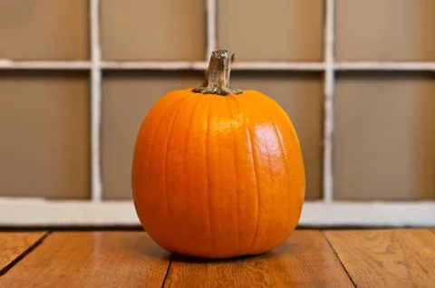 Pumpkin on a Table Stock Photos