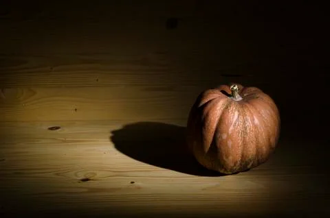 Pumpkin on the table. Stock Photos