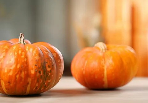 Pumpkin on table Stock Photos