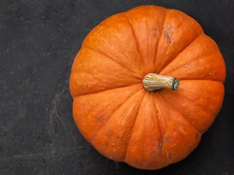 Pumpkin. Top view. Stock Photos